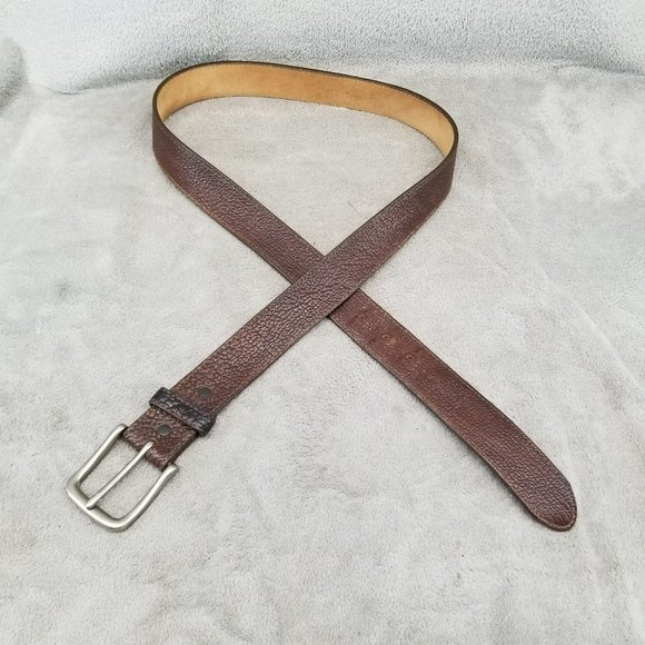 Justin Belt Mens 40 Brown Bison Leather Made In USA